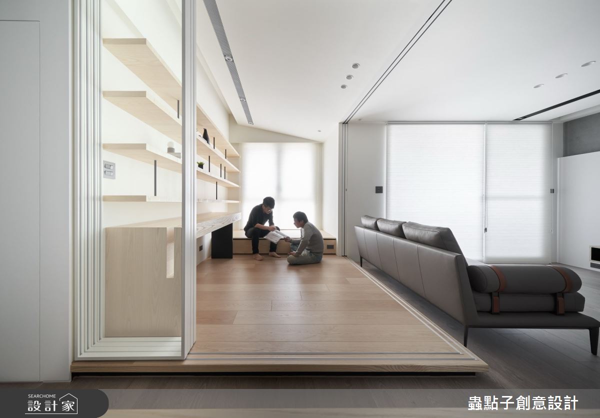 27坪新成屋(5年以下)＿簡約風客廳和室工作區案例圖片＿蟲點子創意設計＿蟲點子_83之22