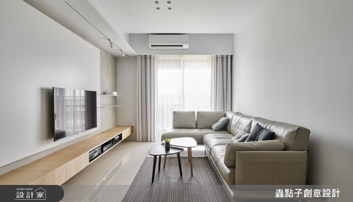 28坪新成屋(5年以下)＿簡約風客廳案例圖片＿蟲點子創意設計＿蟲點子_84之9