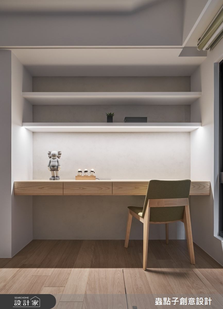 28坪新成屋(5年以下)＿簡約風書房案例圖片＿蟲點子創意設計＿蟲點子_84之25