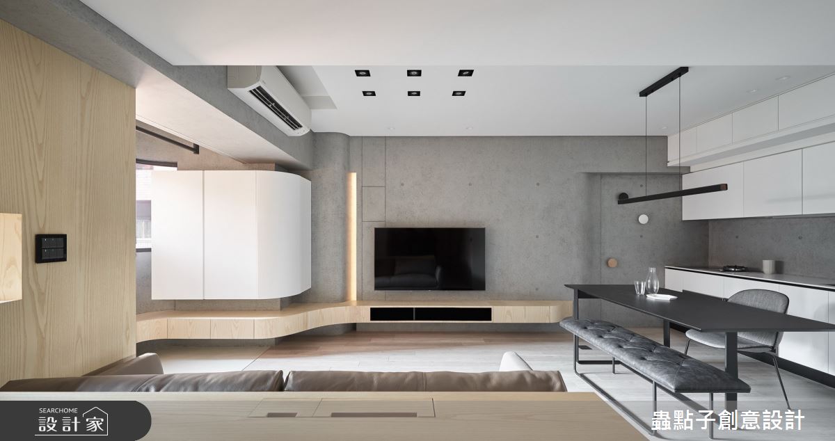 20坪老屋(16~30年)＿簡約風客廳餐廳案例圖片＿蟲點子創意設計＿蟲點子_85之3