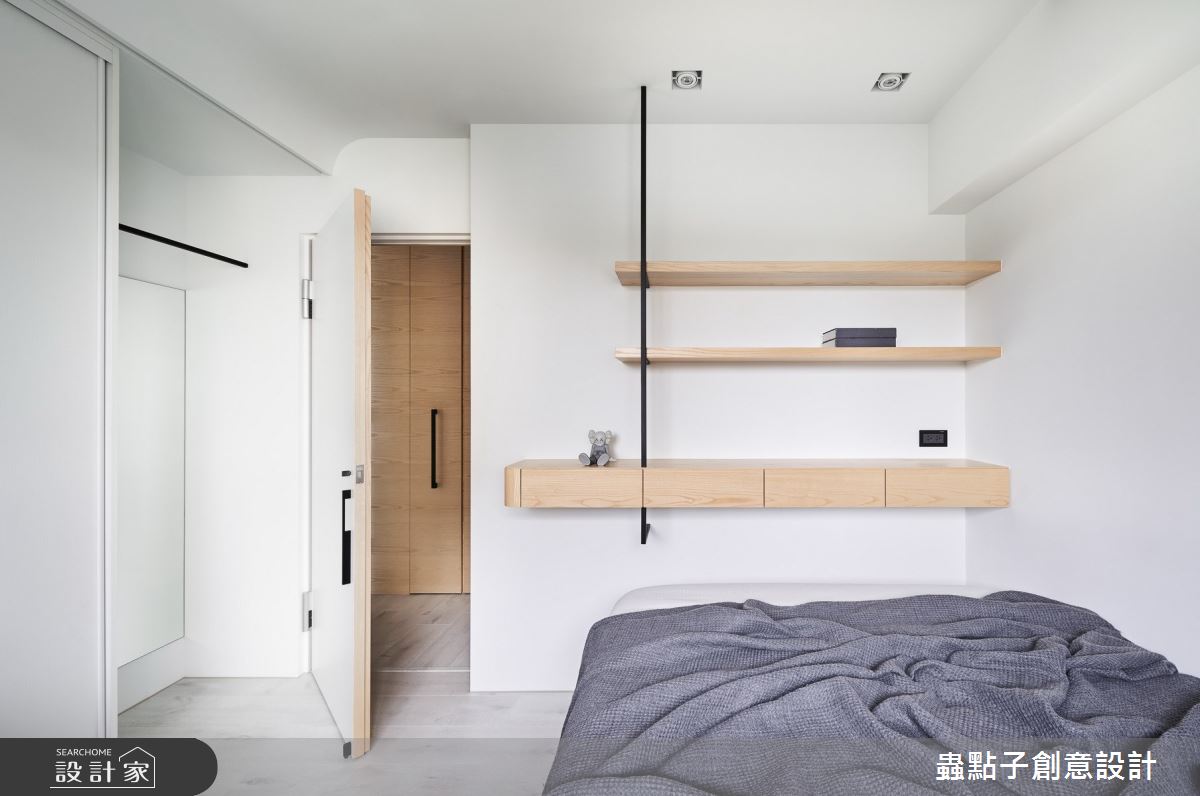 24坪新成屋(5年以下)＿簡約風臥室案例圖片＿蟲點子創意設計＿蟲點子_86之28