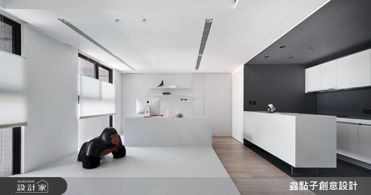 24坪新成屋(5年以下)＿簡約風廚房書房中島案例圖片＿蟲點子創意設計＿蟲點子_88之8