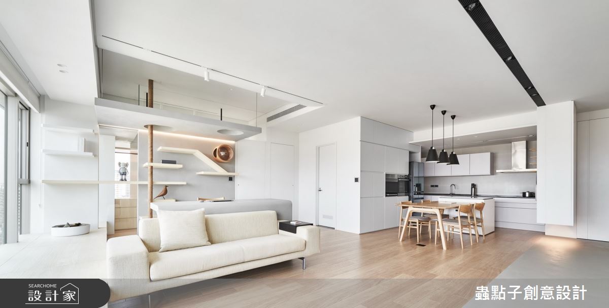 32坪新成屋(5年以下)＿簡約風客廳臥榻案例圖片＿蟲點子創意設計＿蟲點子_89之19