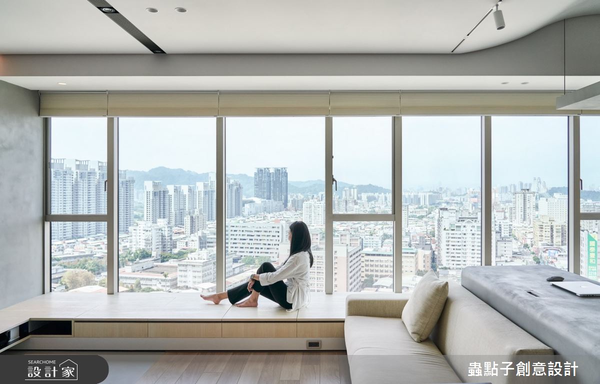 32坪新成屋(5年以下)＿簡約風客廳臥榻案例圖片＿蟲點子創意設計＿蟲點子_89之7