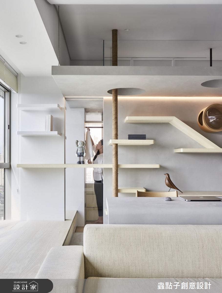32坪新成屋(5年以下)＿簡約風工作區寵物案例圖片＿蟲點子創意設計＿蟲點子_89之40
