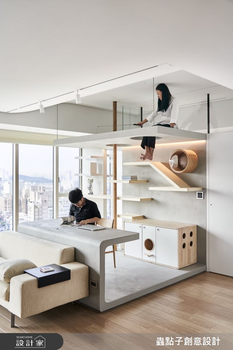 32坪新成屋(5年以下)＿簡約風工作區寵物案例圖片＿蟲點子創意設計＿蟲點子_89之12