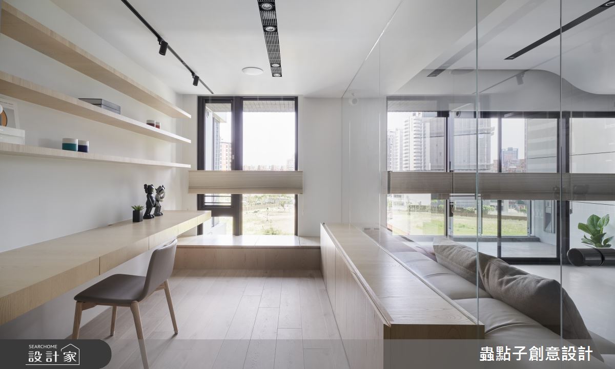 40坪新成屋(5年以下)＿簡約風書房臥榻案例圖片＿蟲點子創意設計＿蟲點子_92之14