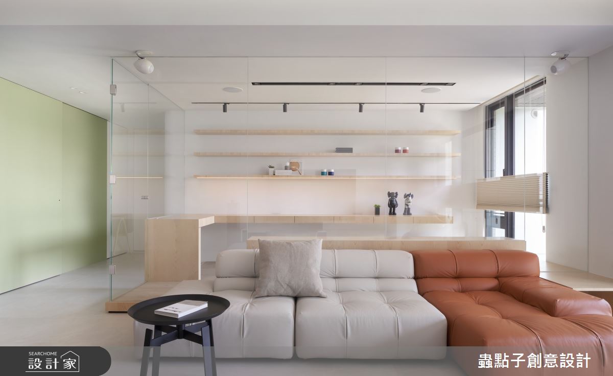40坪新成屋(5年以下)＿簡約風客廳案例圖片＿蟲點子創意設計＿蟲點子_92之23