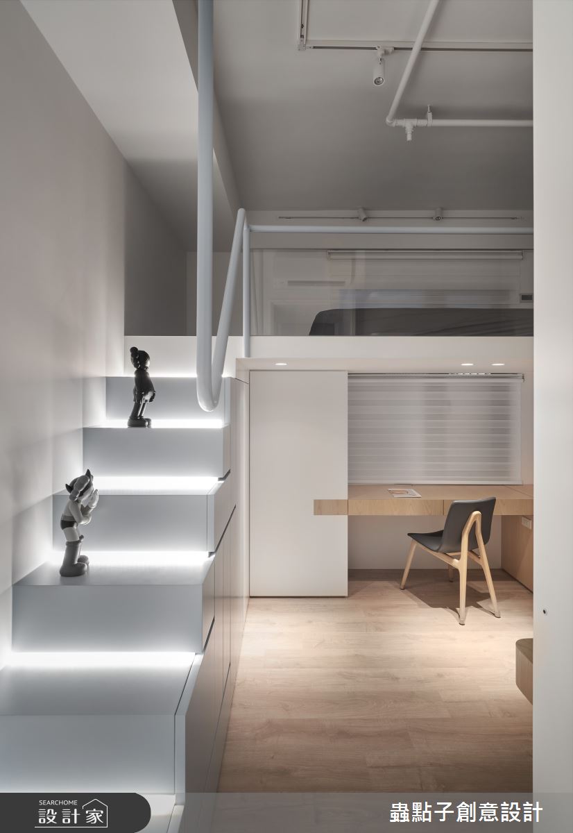 40坪新成屋(5年以下)＿簡約風多功能室案例圖片＿蟲點子創意設計＿蟲點子_92之39