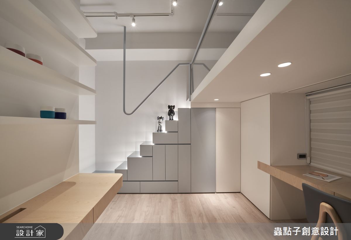 40坪新成屋(5年以下)＿簡約風多功能室案例圖片＿蟲點子創意設計＿蟲點子_92之37
