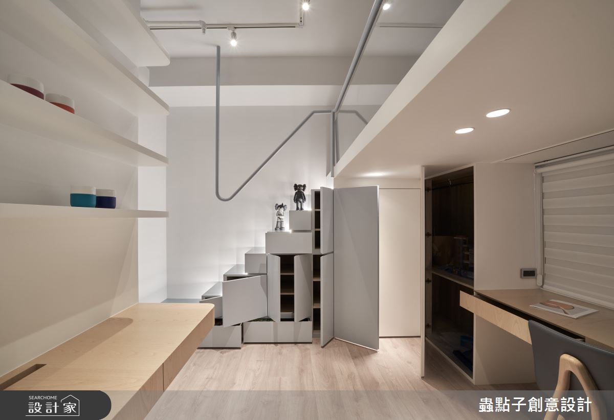 40坪新成屋(5年以下)＿簡約風多功能室案例圖片＿蟲點子創意設計＿蟲點子_92之38