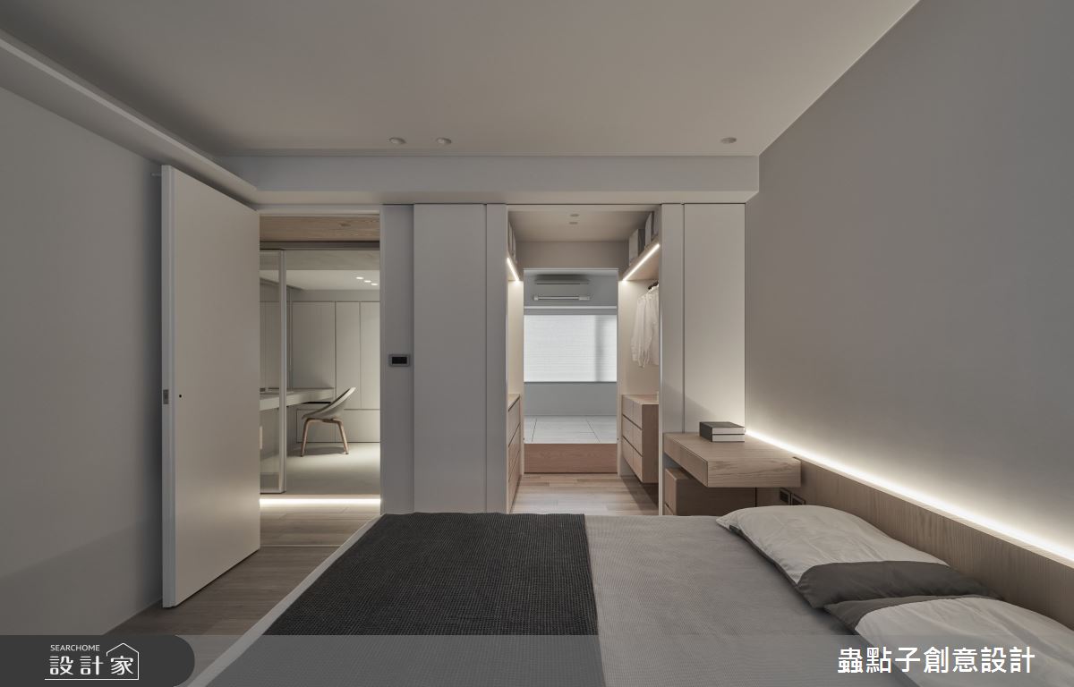 30坪老屋(16~30年)＿簡約風臥室更衣間案例圖片＿蟲點子創意設計＿蟲點子_95之33