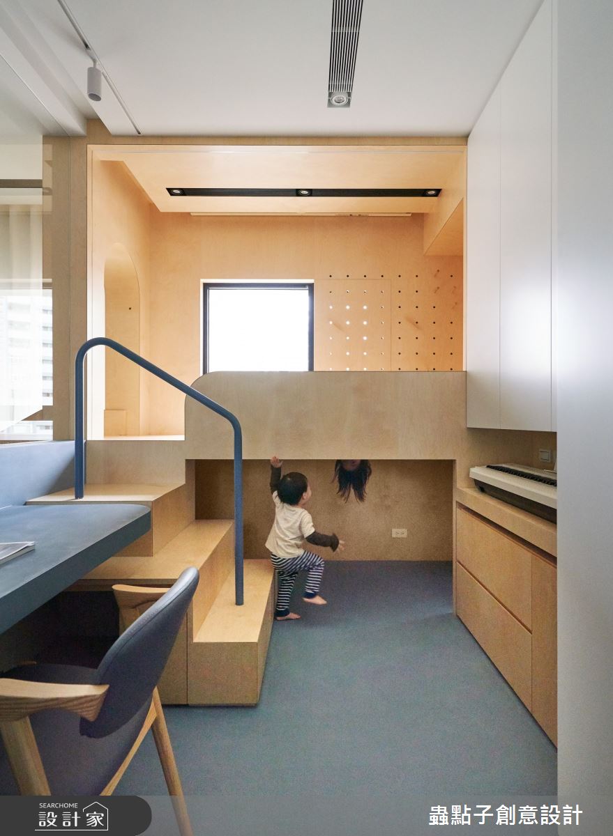 26坪新成屋(5年以下)＿簡約風兒童房樓梯兒童房多功能室案例圖片＿蟲點子創意設計＿蟲點子_96之17