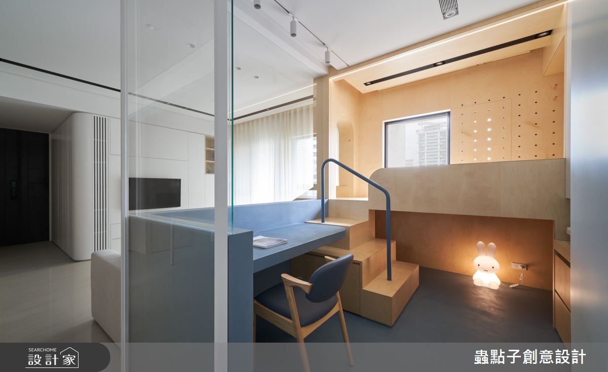 26坪新成屋(5年以下)＿簡約風書房兒童房樓梯兒童房多功能室案例圖片＿蟲點子創意設計＿蟲點子_96之21