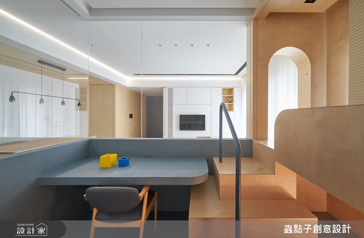 26坪新成屋(5年以下)＿簡約風兒童房樓梯兒童房多功能室案例圖片＿蟲點子創意設計＿蟲點子_96之24