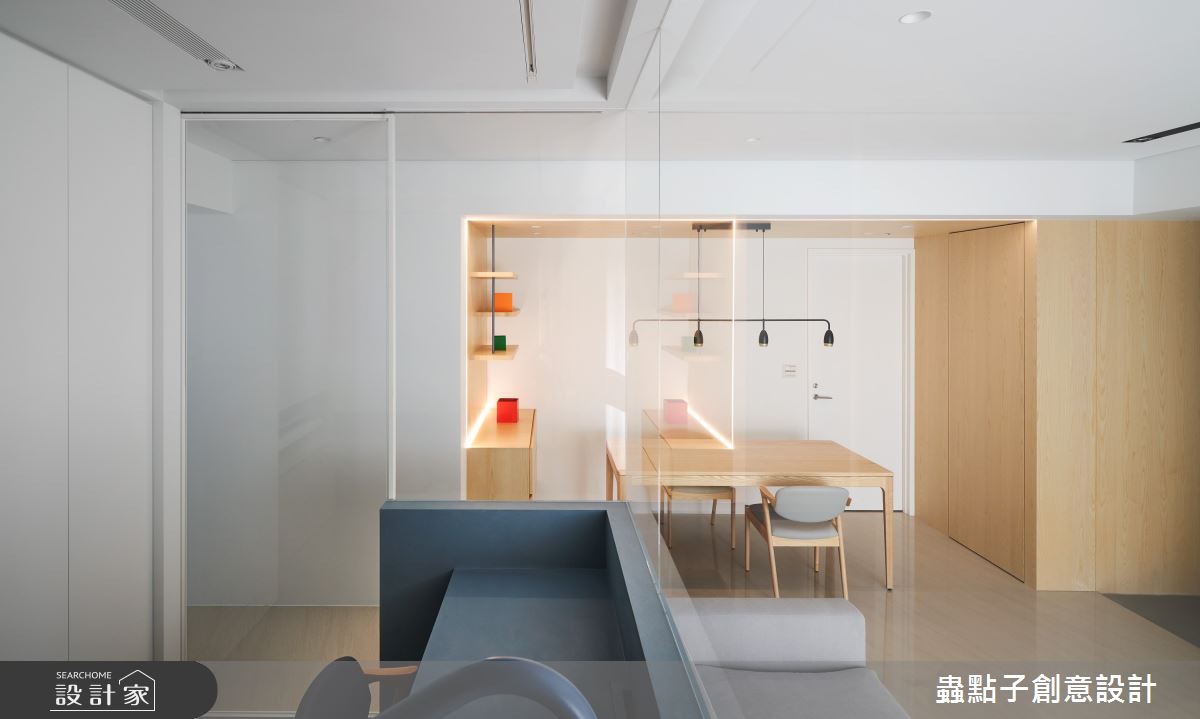 26坪新成屋(5年以下)＿簡約風客廳餐廳多功能室案例圖片＿蟲點子創意設計＿蟲點子_96之13