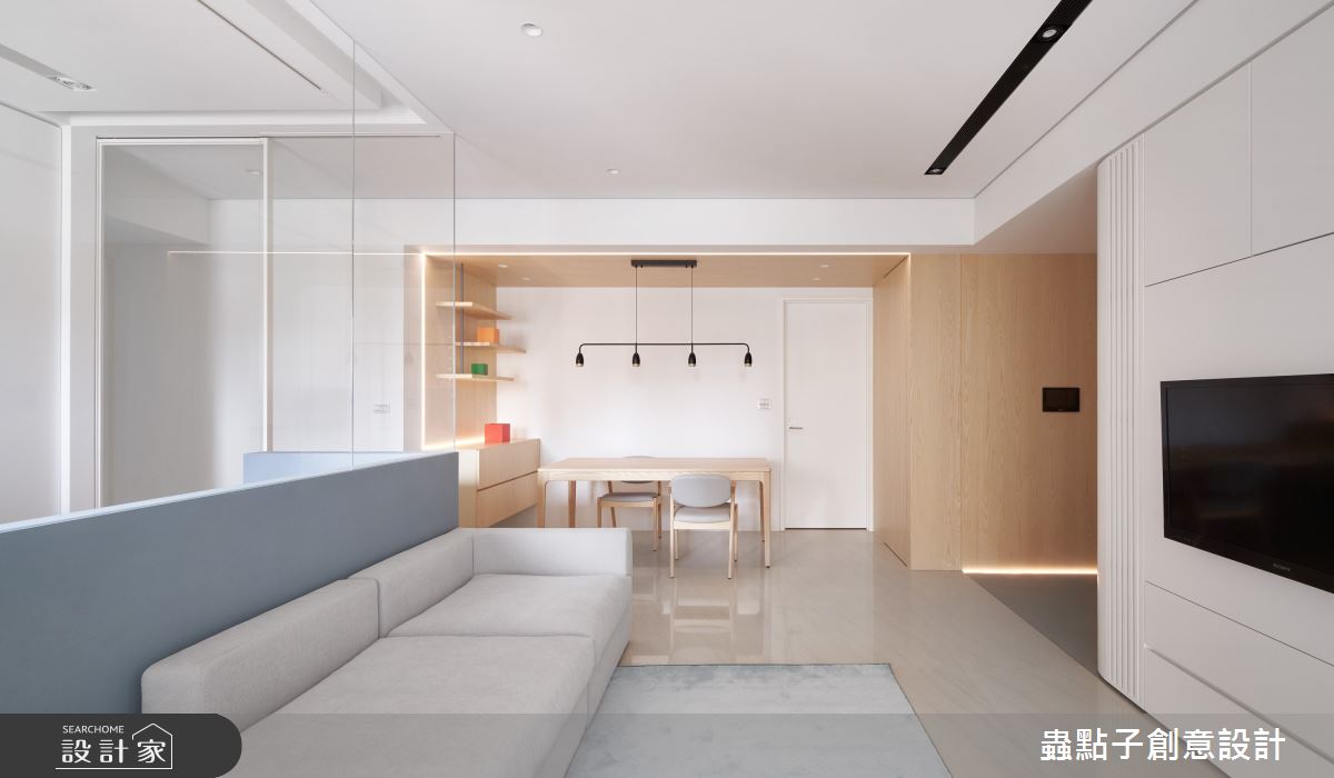 26坪新成屋(5年以下)＿簡約風客廳餐廳案例圖片＿蟲點子創意設計＿蟲點子_96之12