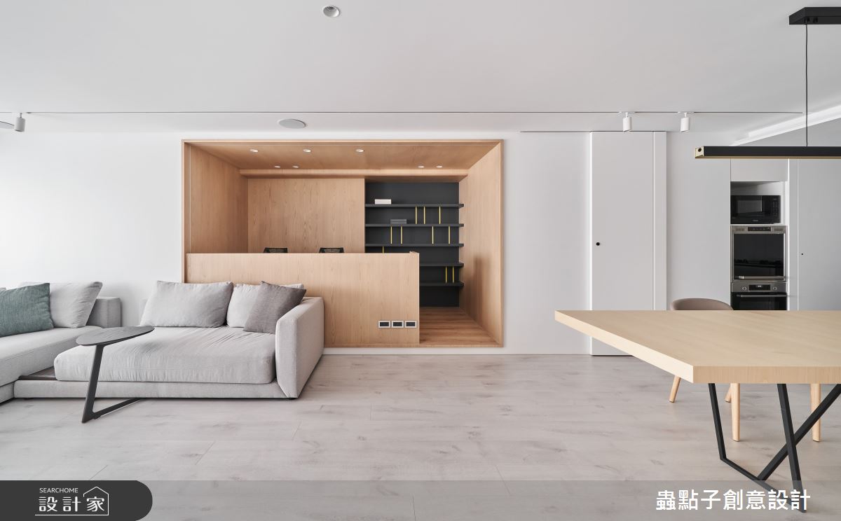 31坪老屋(16~30年)＿簡約風客廳餐廳書房工作區案例圖片＿蟲點子創意設計＿蟲點子_102之20