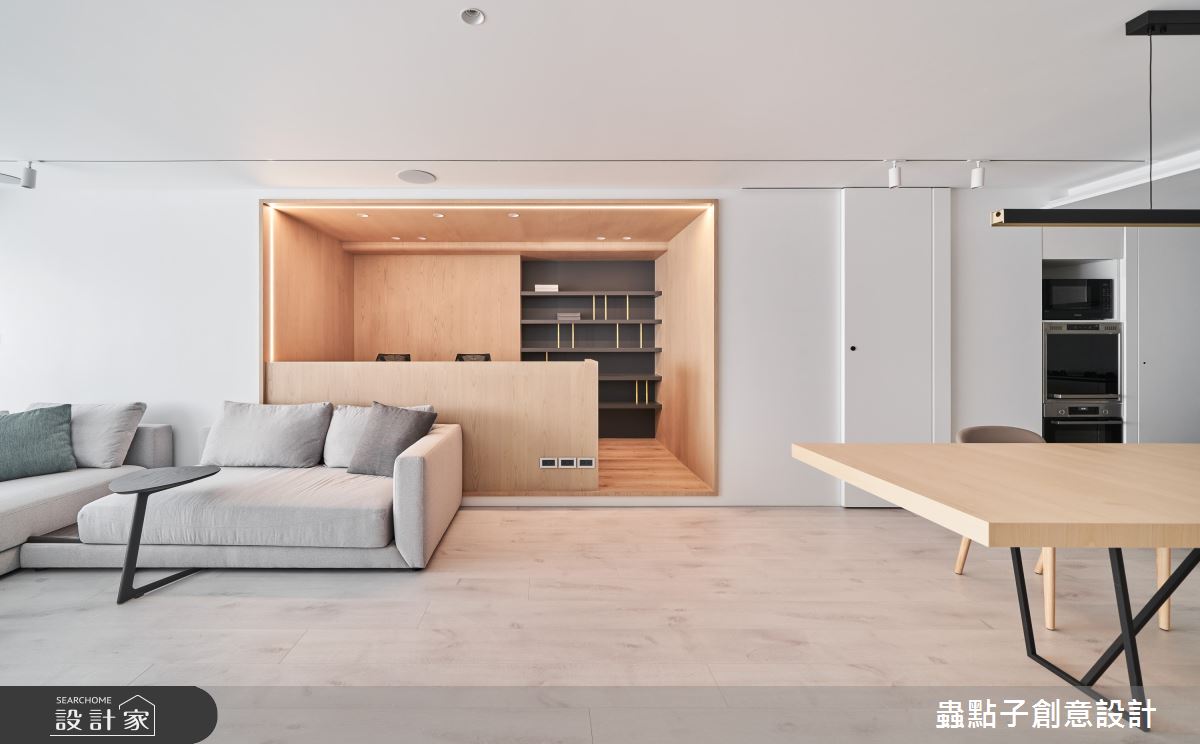 31坪老屋(16~30年)＿簡約風客廳餐廳書房案例圖片＿蟲點子創意設計＿蟲點子_102之21