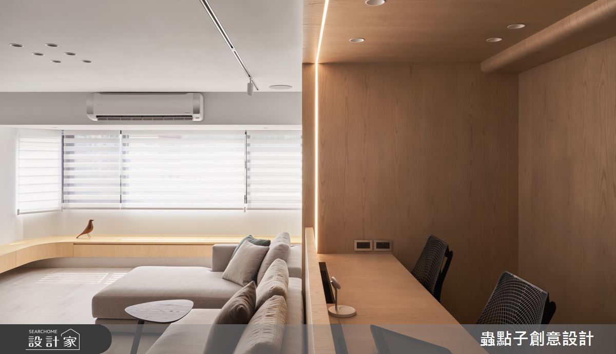 31坪老屋(16~30年)＿簡約風客廳書房工作區案例圖片＿蟲點子創意設計＿蟲點子_102之29