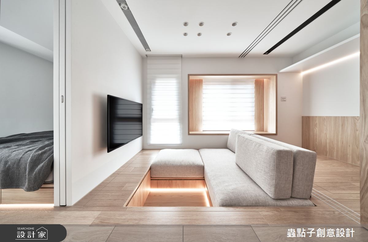 8坪老屋(16~30年)＿簡約風客廳臥室案例圖片＿蟲點子創意設計＿蟲點子_104之3