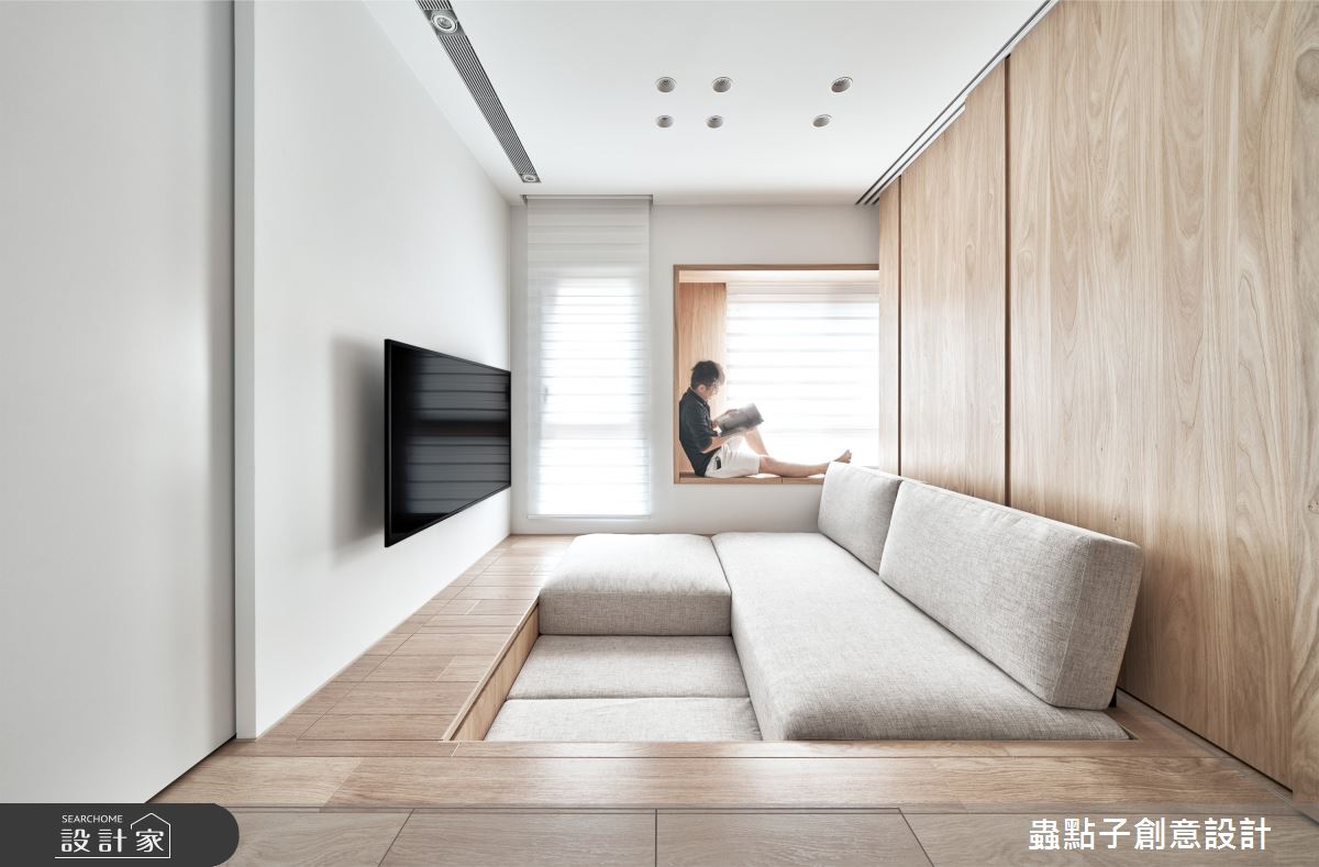 8坪老屋(16~30年)＿簡約風客廳案例圖片＿蟲點子創意設計＿蟲點子_104之4