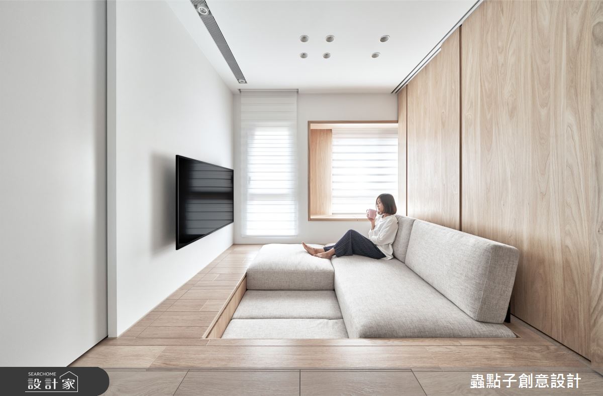 8坪老屋(16~30年)＿簡約風客廳案例圖片＿蟲點子創意設計＿蟲點子_104之5