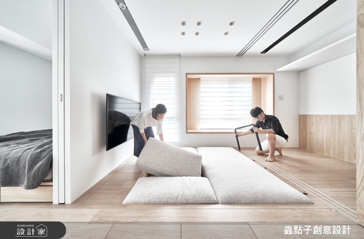 8坪老屋(16~30年)＿簡約風客廳臥室案例圖片＿蟲點子創意設計＿蟲點子_104之9
