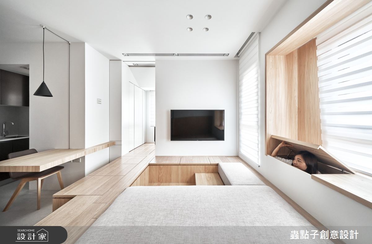 8坪老屋(16~30年)＿簡約風客廳餐廳案例圖片＿蟲點子創意設計＿蟲點子_104之21