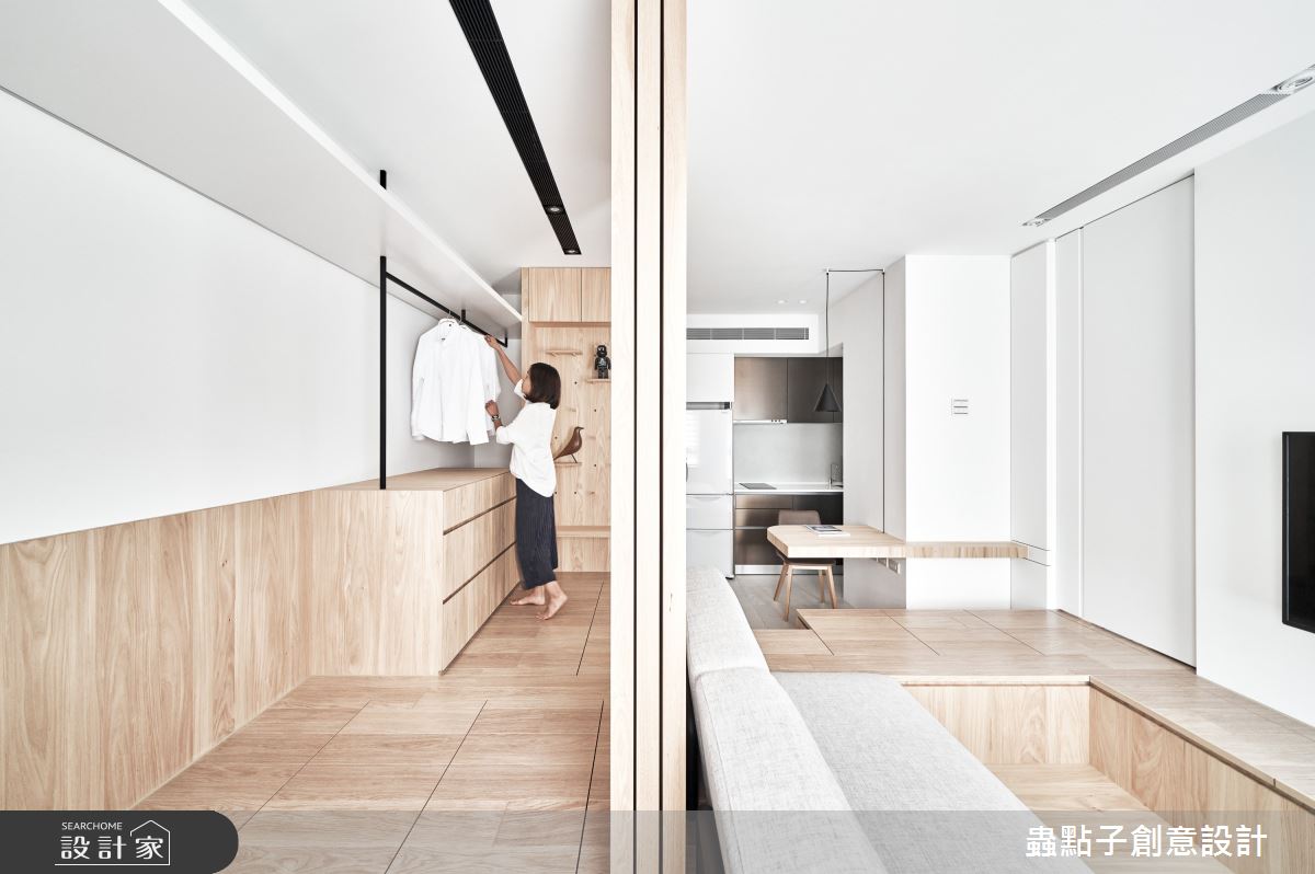 8坪老屋(16~30年)＿簡約風客廳餐廳廚房更衣間案例圖片＿蟲點子創意設計＿蟲點子_104之25