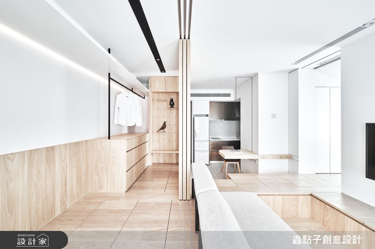 8坪老屋(16~30年)＿簡約風客廳餐廳廚房更衣間案例圖片＿蟲點子創意設計＿蟲點子_104之27