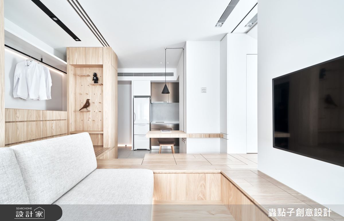 8坪老屋(16~30年)＿簡約風客廳餐廳廚房更衣間案例圖片＿蟲點子創意設計＿蟲點子_104之30