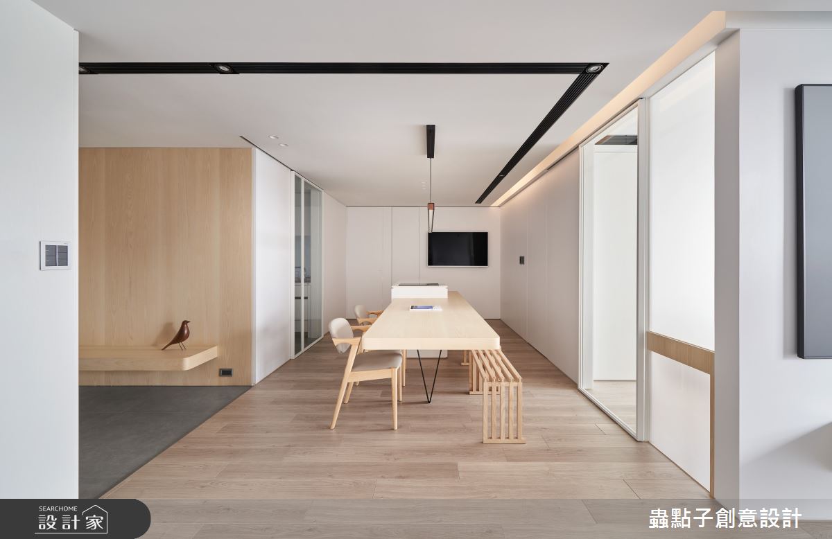 32坪新成屋(5年以下)＿簡約風玄關餐廳中島案例圖片＿蟲點子創意設計＿蟲點子_106之6