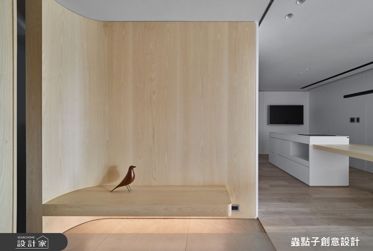 32坪新成屋(5年以下)＿簡約風玄關餐廳中島案例圖片＿蟲點子創意設計＿蟲點子_106之1