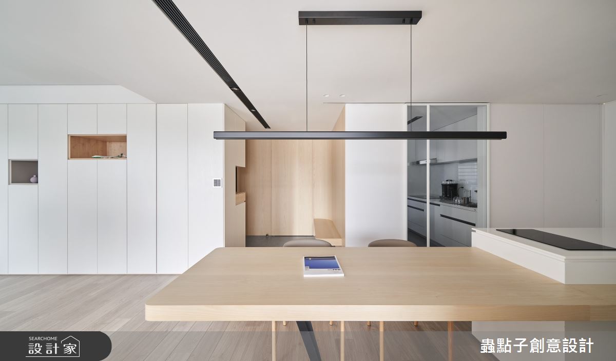 32坪新成屋(5年以下)＿簡約風玄關餐廳廚房中島案例圖片＿蟲點子創意設計＿蟲點子_106之7