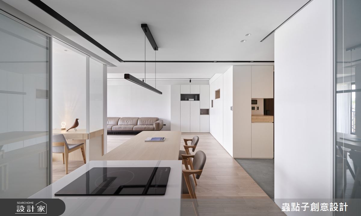 32坪新成屋(5年以下)＿簡約風餐廳中島案例圖片＿蟲點子創意設計＿蟲點子_106之9