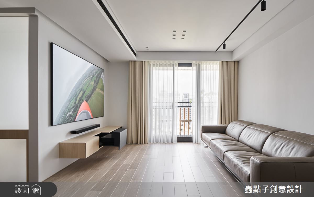 32坪新成屋(5年以下)＿簡約風客廳案例圖片＿蟲點子創意設計＿蟲點子_106之11