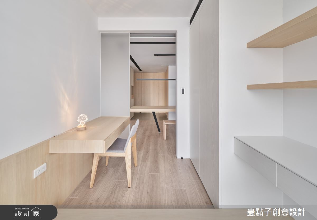 32坪新成屋(5年以下)＿簡約風書房案例圖片＿蟲點子創意設計＿蟲點子_106之22