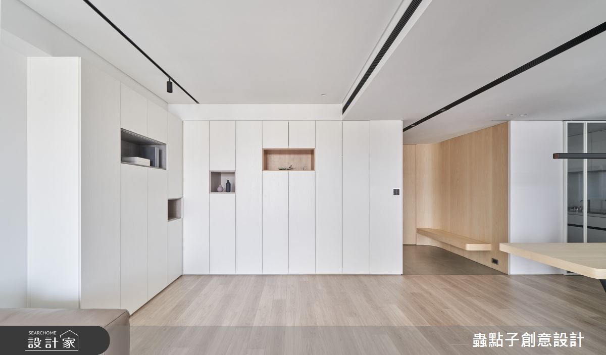 32坪新成屋(5年以下)＿簡約風玄關客廳案例圖片＿蟲點子創意設計＿蟲點子_106之14