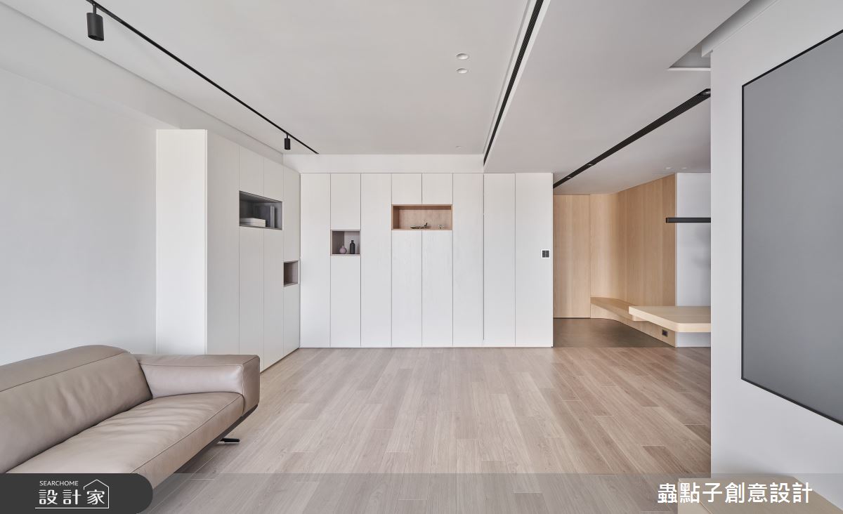 32坪新成屋(5年以下)＿簡約風玄關客廳案例圖片＿蟲點子創意設計＿蟲點子_106之15
