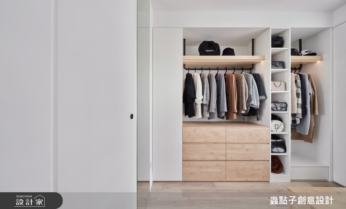 32坪新成屋(5年以下)＿簡約風更衣間案例圖片＿蟲點子創意設計＿蟲點子_106之29