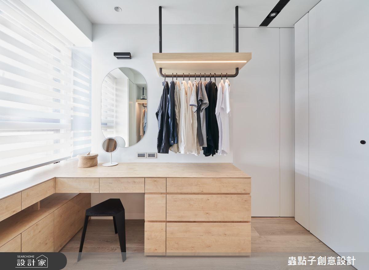 32坪新成屋(5年以下)＿簡約風更衣間案例圖片＿蟲點子創意設計＿蟲點子_106之28