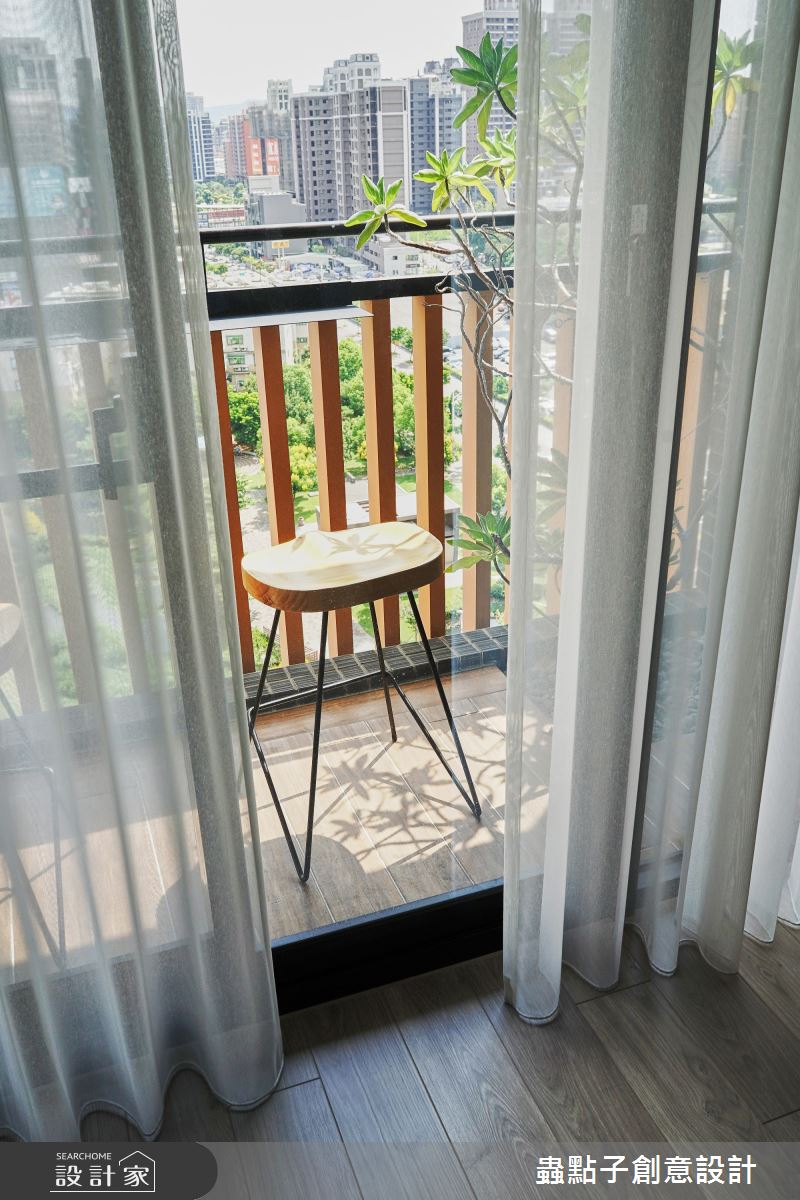 32坪新成屋(5年以下)＿簡約風陽台案例圖片＿蟲點子創意設計＿蟲點子_106之32