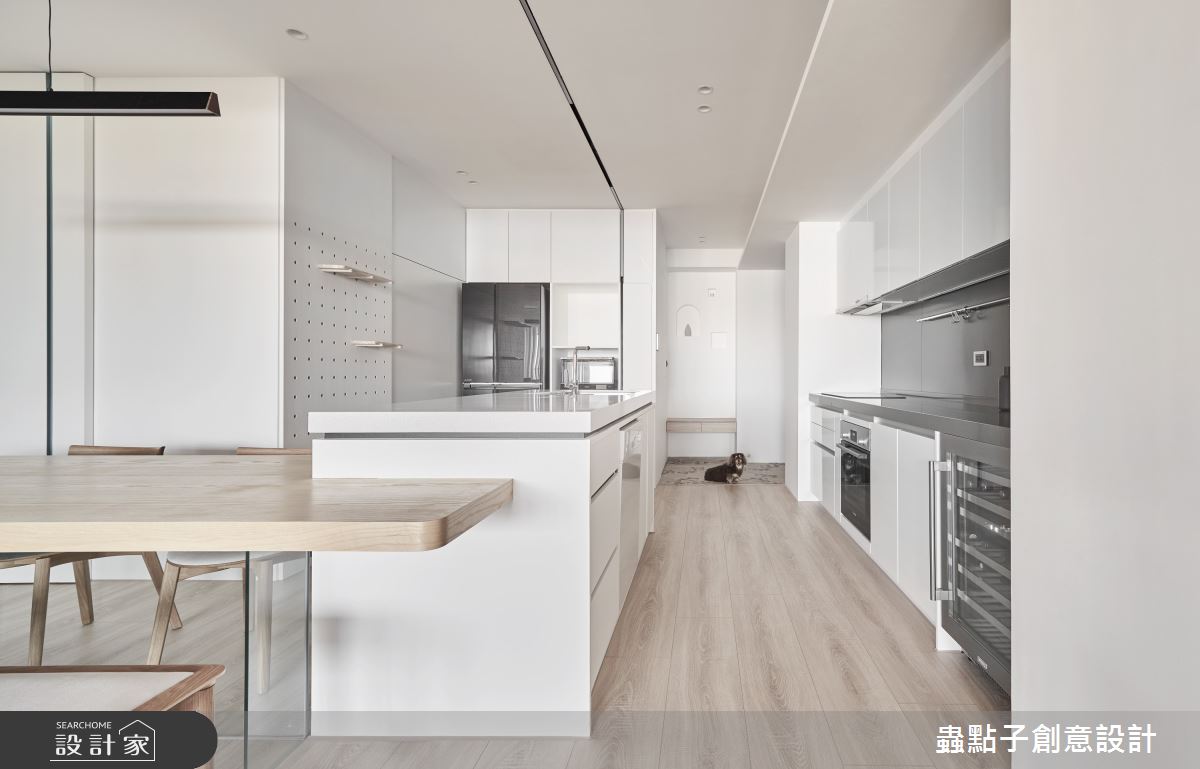 39坪新成屋(5年以下)＿簡約風餐廳廚房中島案例圖片＿蟲點子創意設計＿蟲點子_107之2