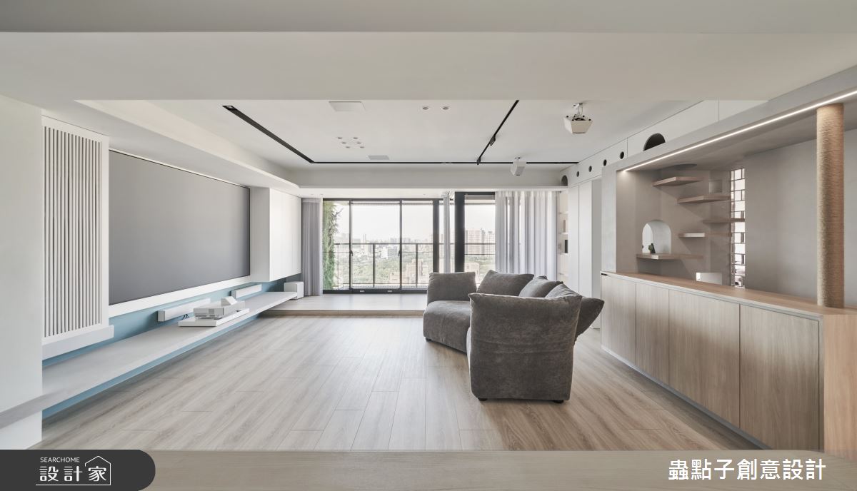 39坪新成屋(5年以下)＿簡約風客廳寵物案例圖片＿蟲點子創意設計＿蟲點子_107之11