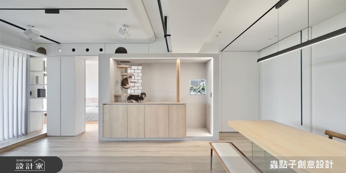 39坪新成屋(5年以下)＿簡約風客廳餐廳寵物案例圖片＿蟲點子創意設計＿蟲點子_107之14