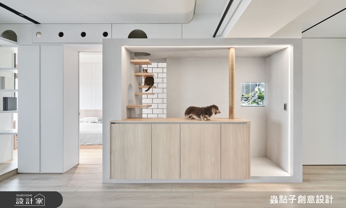 39坪新成屋(5年以下)＿簡約風客廳寵物案例圖片＿蟲點子創意設計＿蟲點子_107之16