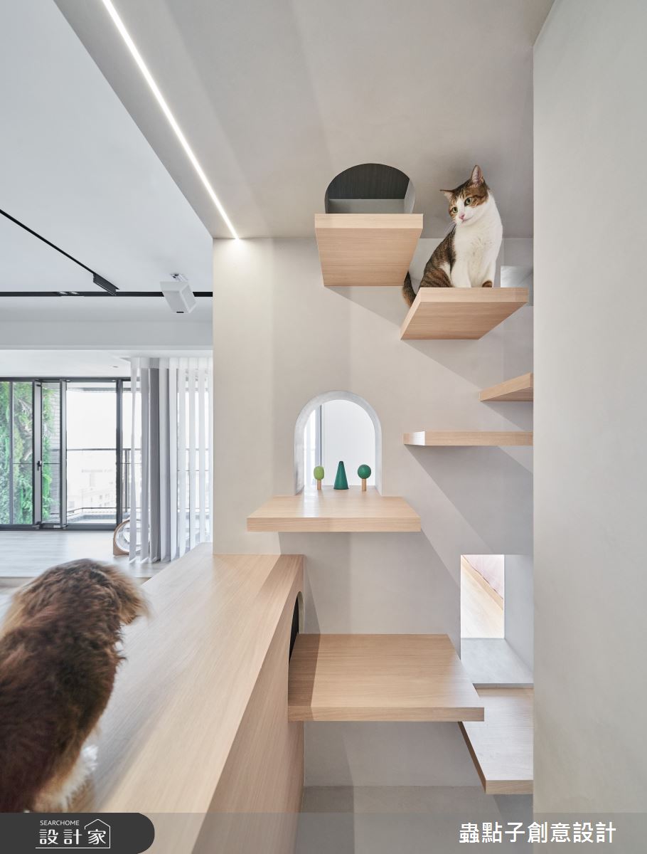 39坪新成屋(5年以下)＿簡約風客廳寵物案例圖片＿蟲點子創意設計＿蟲點子_107之17