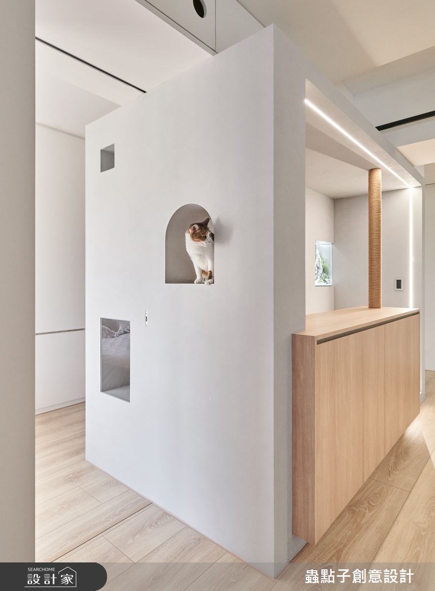 39坪新成屋(5年以下)＿簡約風客廳寵物案例圖片＿蟲點子創意設計＿蟲點子_107之19