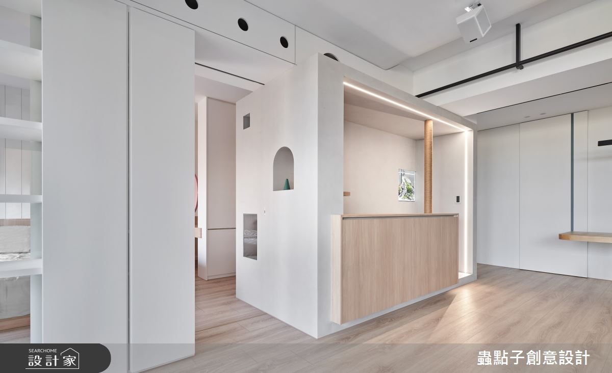 39坪新成屋(5年以下)＿簡約風客廳寵物案例圖片＿蟲點子創意設計＿蟲點子_107之24